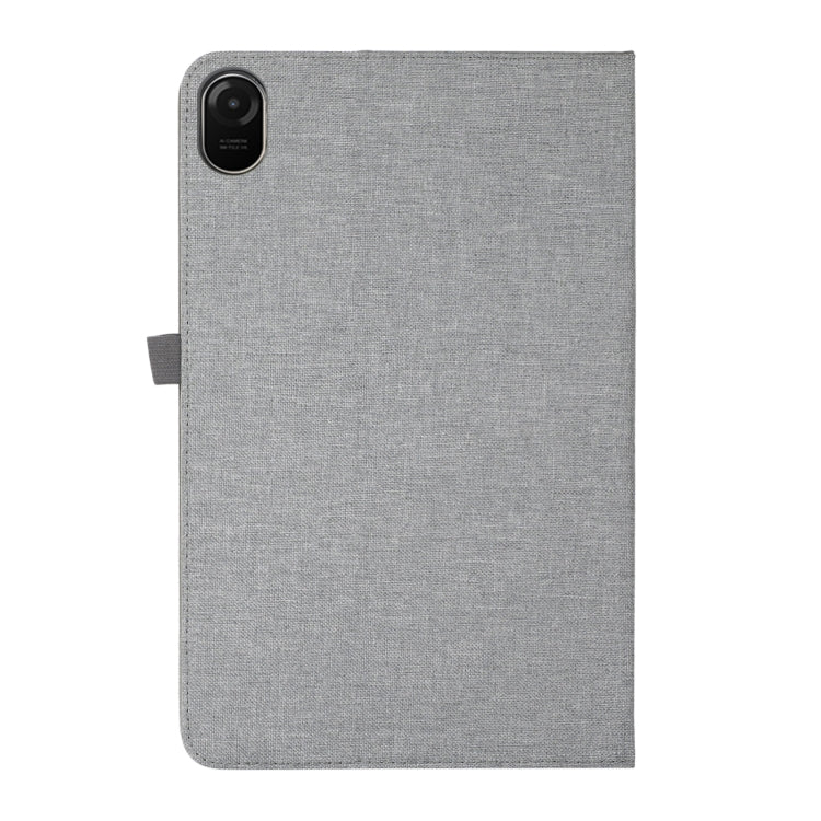 For Honor Pad 8 Fabric PU + TPU Flip Tablet Leather Case(Grey) - Honor by PMC TechLife | Online Shopping South Africa | PMC TechLife | Buy Now Pay Later Mobicred