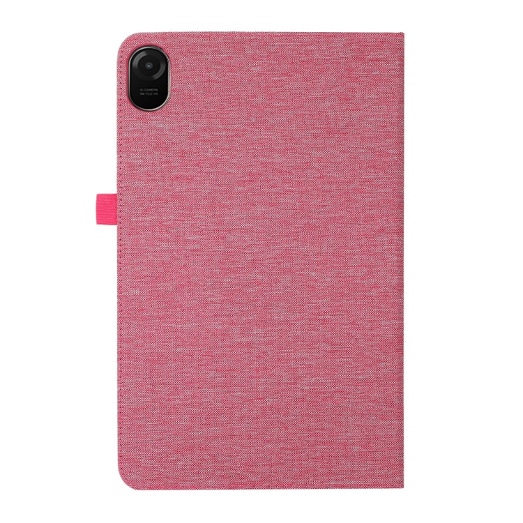 For Honor Pad 8 Fabric PU + TPU Flip Tablet Leather Case(Rose Red) - Honor by PMC TechLife | Online Shopping South Africa | PMC TechLife | Buy Now Pay Later Mobicred