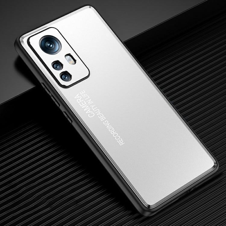For Xiaomi 12 Pro/12S Pro Light and Shadow Series Frosted Metal Phone Case(Silver) - Xiaomi Cases by PMC TechLife | Online Shopping South Africa | PMC TechLife | Buy Now Pay Later Mobicred