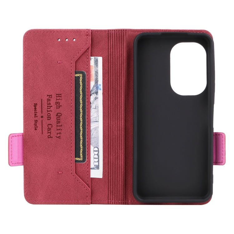 For Asus Zenfone 9 Magnetic Clasp Flip Leather Phone Case(Red) - ASUS Cases by PMC TechLife | Online Shopping South Africa | PMC TechLife