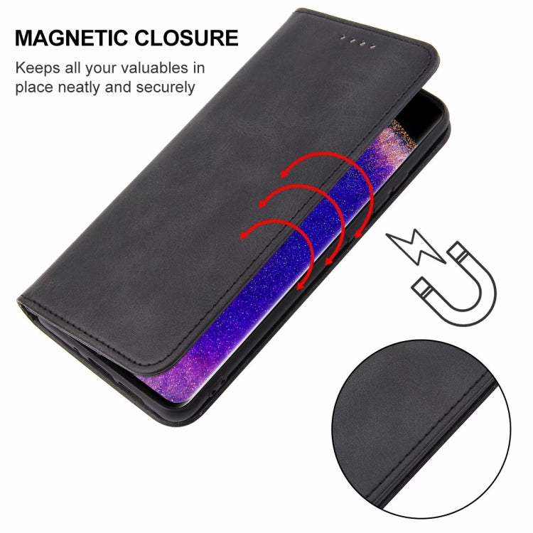 For OPPO Find X5 Pro Magnetic Closure Leather Phone Case(Black) - OPPO Cases by PMC TechLife | Online Shopping South Africa | PMC TechLife | Buy Now Pay Later Mobicred
