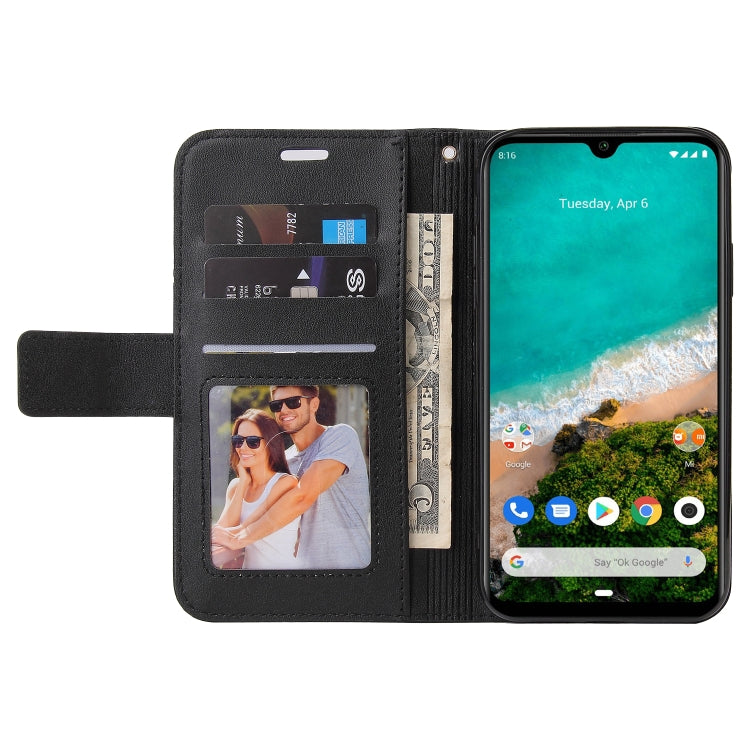 For Xiaomi Mi A3 GQUTROBE Right Angle Leather Phone Case(Black) - free shipping - PMC TechLife - Order now!