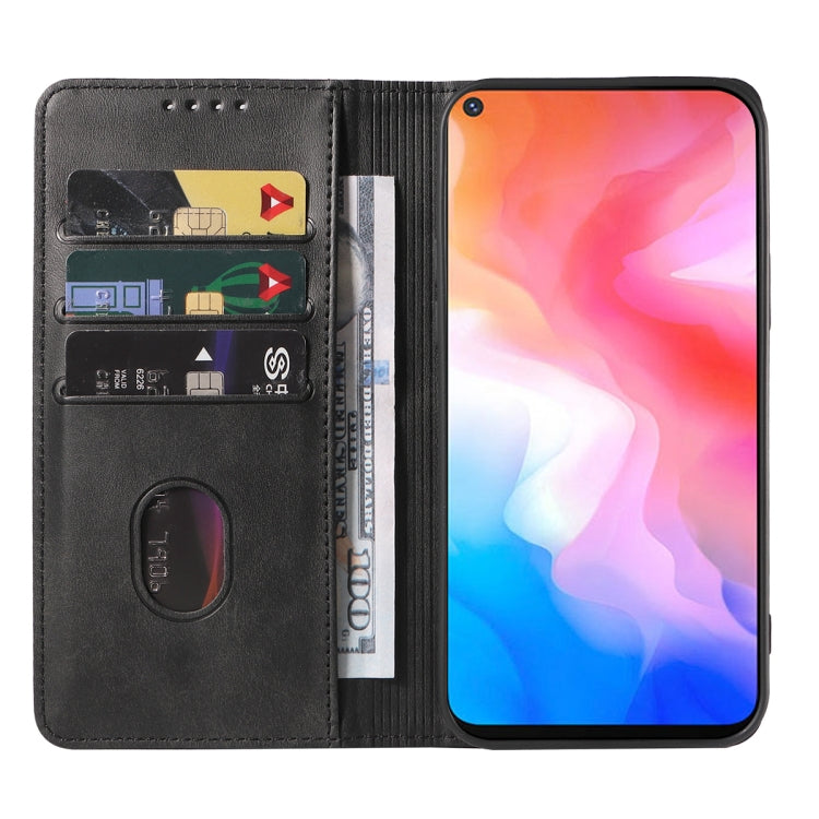 For vivo Y30 Magnetic Closure Leather Phone Case(Black) - vivo Cases by PMC TechLife | Online Shopping South Africa | PMC TechLife
