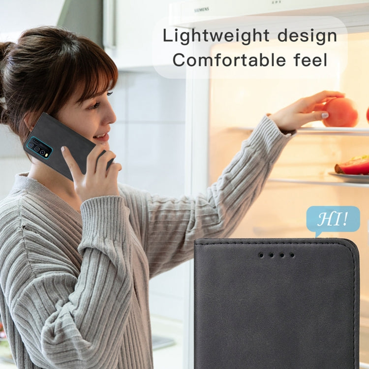 For vivo Y30 Magnetic Closure Leather Phone Case(Black) - vivo Cases by PMC TechLife | Online Shopping South Africa | PMC TechLife