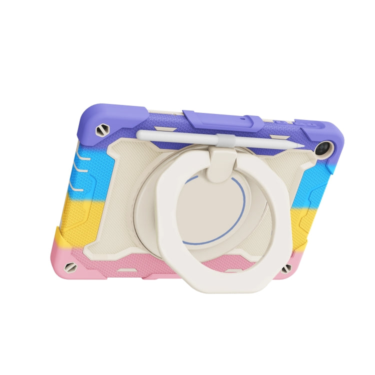For Huawei MatePad T 10s / T10 Armor Contrast Color Silicone + PC Tablet Case(Rainbow Pink) - Huawei by PMC TechLife | Online Shopping South Africa | PMC TechLife | Buy Now Pay Later Mobicred