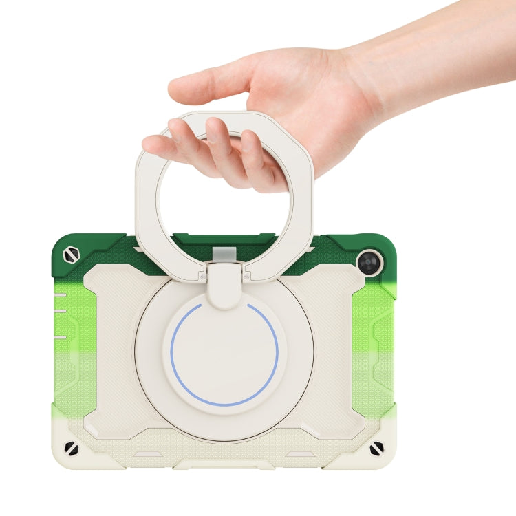 For Huawei MatePad T 10s / T10 Armor Contrast Color Silicone + PC Tablet Case(Rainbow Green) - Huawei by PMC TechLife | Online Shopping South Africa | PMC TechLife | Buy Now Pay Later Mobicred