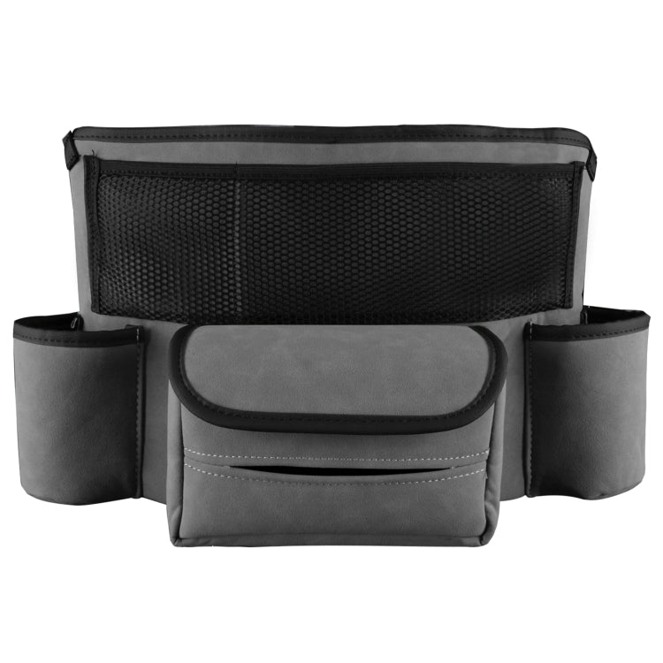 Car Center Console Hanging Bag Sheepskin Leather Storage Bag(Grey) - Seat Accessories by PMC TechLife | Online Shopping South Africa | PMC TechLife | Buy Now Pay Later Mobicred