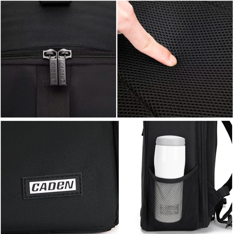 CADeN D6 V Camera Backpack Shoulders Drawbar Nylon Camera Bag, Size:32 x 18 x 43cm(Black) - free shipping - PMC TechLife - Order now!