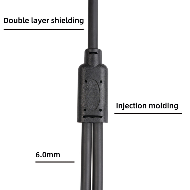 XK303MMF-10  3pin XLR Female to Dual XLR  Male Audio Cable, Length: 1m - Microphone Audio Cable & Connector by PMC TechLife | Online Shopping South Africa | PMC TechLife | Buy Now Pay Later Mobicred