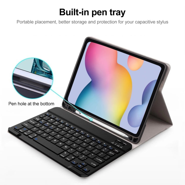 A7 Square Cap Bluetooth Keyboard Leather Case with Pen Slot For Samsung Galaxy Tab A7 10.4 2020(Rose Gold) - Samsung Keyboard by PMC TechLife | Online Shopping South Africa | PMC TechLife