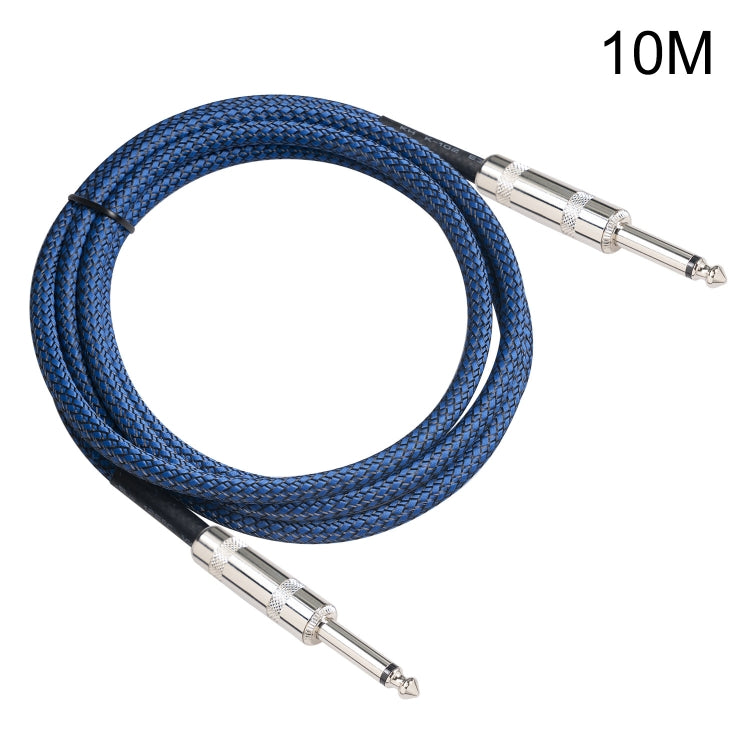 TC048BL 6.35mm Plug Male to Male Electric Guitar Mono Audio Cable, Length:10m - Microphone Audio Cable & Connector by PMC TechLife | Online Shopping South Africa | PMC TechLife | Buy Now Pay Later Mobicred