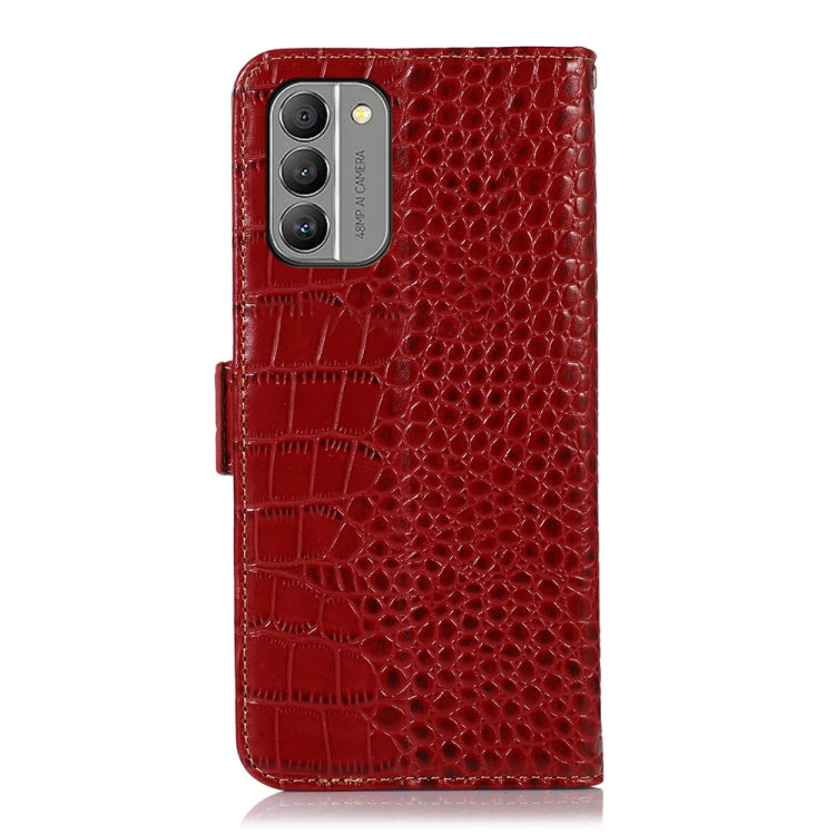 For Nokia G400 Crocodile Top Layer Cowhide Leather Phone Case(Red) - Nokia Cases by PMC TechLife | Online Shopping South Africa | PMC TechLife | Buy Now Pay Later Mobicred