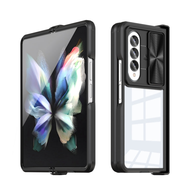 For Samsung Galaxy Z Fold4 360 Full Body Sliding Camshield Phone Case(Black) - Galaxy Z Fold4 5G Cases by PMC TechLife | Online Shopping South Africa | PMC TechLife