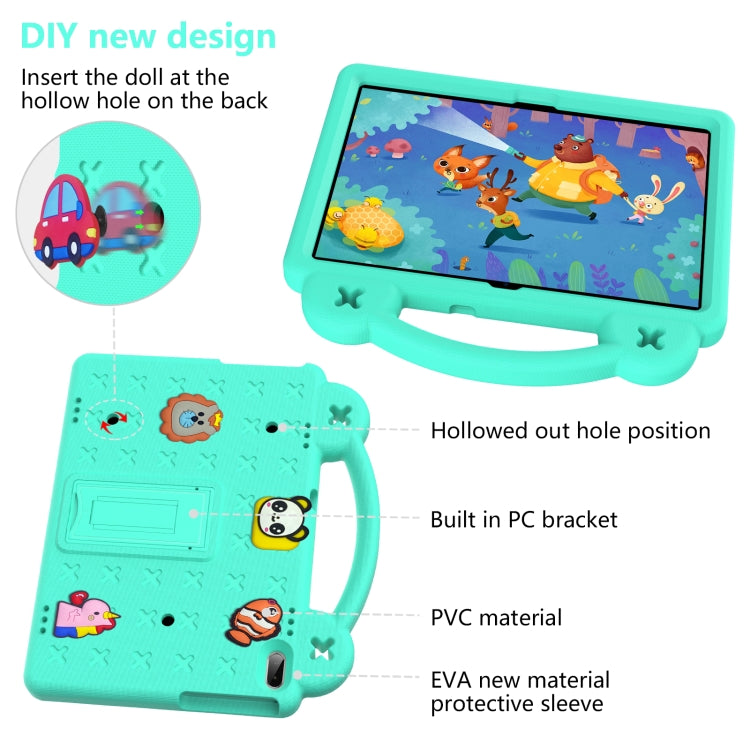 For Huawei MediaPad T5 10.1 Handle Kickstand Children EVA Shockproof Tablet Case(Mint Green) - Huawei by PMC TechLife | Online Shopping South Africa | PMC TechLife | Buy Now Pay Later Mobicred