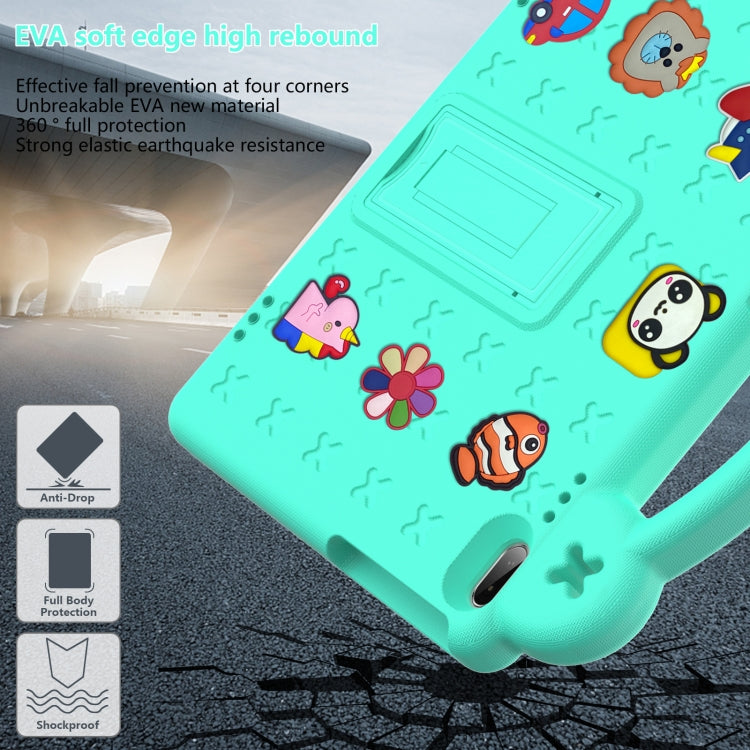 For Huawei MediaPad T5 10.1 Handle Kickstand Children EVA Shockproof Tablet Case(Mint Green) - Huawei by PMC TechLife | Online Shopping South Africa | PMC TechLife | Buy Now Pay Later Mobicred
