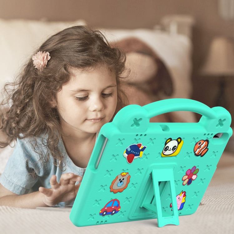 For Huawei MediaPad T5 10.1 Handle Kickstand Children EVA Shockproof Tablet Case(Mint Green) - Huawei by PMC TechLife | Online Shopping South Africa | PMC TechLife | Buy Now Pay Later Mobicred