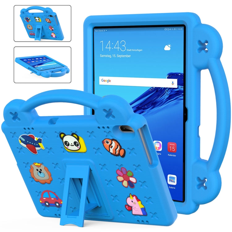 For Huawei MediaPad T5 10.1 Handle Kickstand Children EVA Shockproof Tablet Case(Sky Blue) - Huawei by PMC TechLife | Online Shopping South Africa | PMC TechLife | Buy Now Pay Later Mobicred