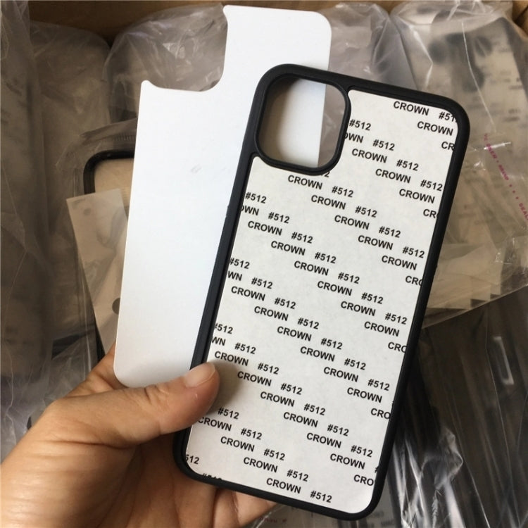 For iPhone 14 Plus 10 PCS  2D Blank Sublimation Phone Case(Black) - iPhone 14 Plus Cases by PMC TechLife | Online Shopping South Africa | PMC TechLife