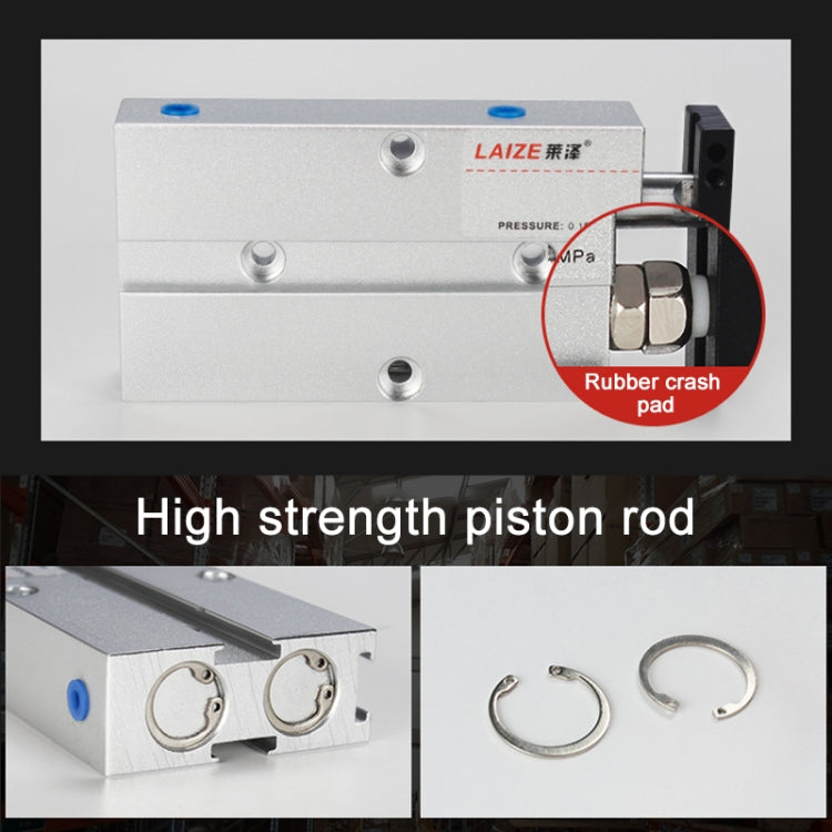 TN20x80 TN Series Double Rod Double Shaft Cylinder - Inflatable Pump by PMC TechLife | Online Shopping South Africa | PMC TechLife