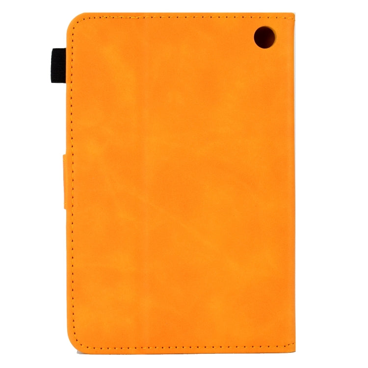 For Amazon Kindle Fire 7 2022 Embossed Smile Flip Tablet Leather Case(Khaki) - Amazon by PMC TechLife | Online Shopping South Africa | PMC TechLife | Buy Now Pay Later Mobicred