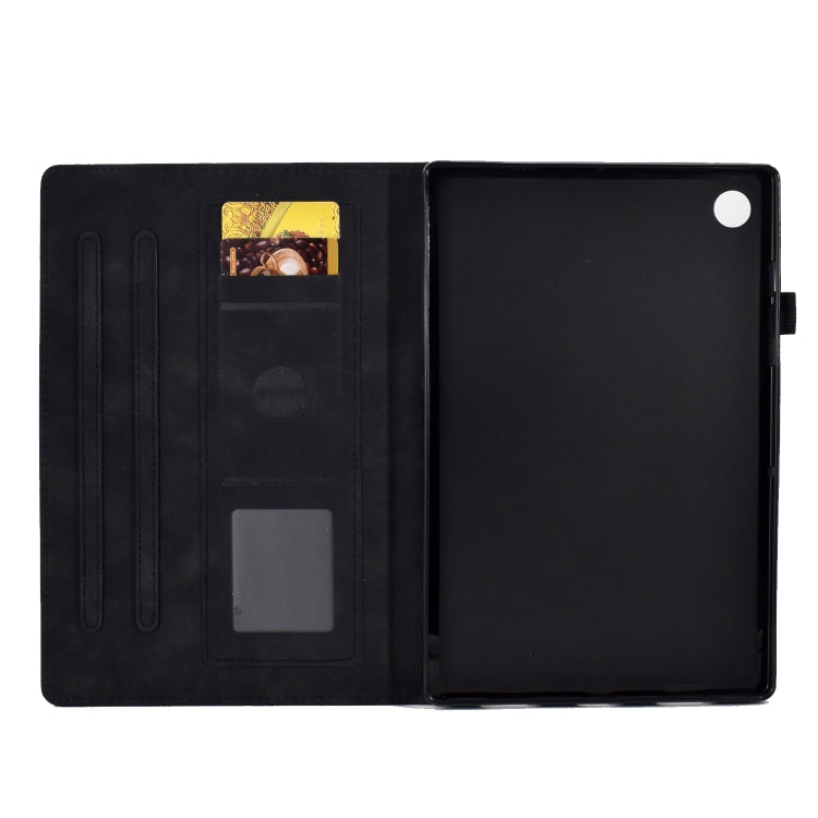 For Huawei MatePad T 10 / T 10s / Honor Pad 6 / X6 Embossed Smile Flip Tablet Leather Case(Black) - Honor by PMC TechLife | Online Shopping South Africa | PMC TechLife | Buy Now Pay Later Mobicred