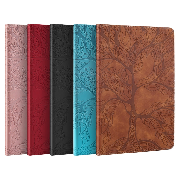 For OPPO Pad Air Life Tree Series Horizontal Flip Leather Tablet Case(Lake Blue) - OPPO by PMC TechLife | Online Shopping South Africa | PMC TechLife | Buy Now Pay Later Mobicred