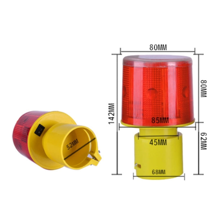 Night Solar Safety Warning Flash Light, Specification:02 Sleeve(Yellow) - Warning Lights by PMC TechLife | Online Shopping South Africa | PMC TechLife | Buy Now Pay Later Mobicred