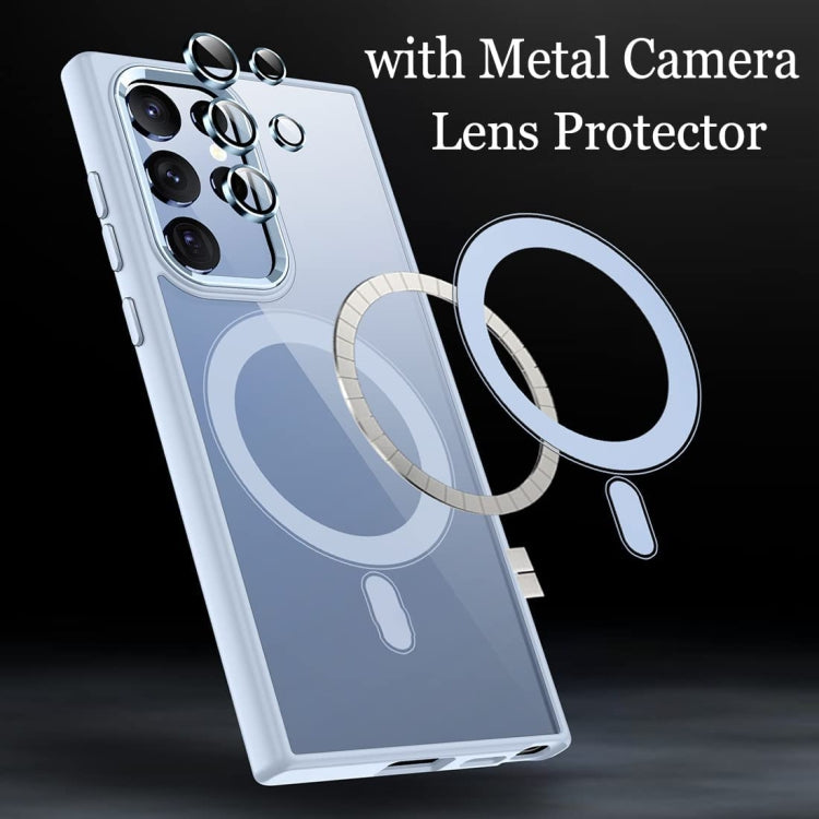 For Samsung Galaxy S22 Ultra Acrylic PC MagSafe Phone Case(Sierra Blue) - Galaxy S22 Ultra 5G Cases by PMC TechLife | Online Shopping South Africa | PMC TechLife