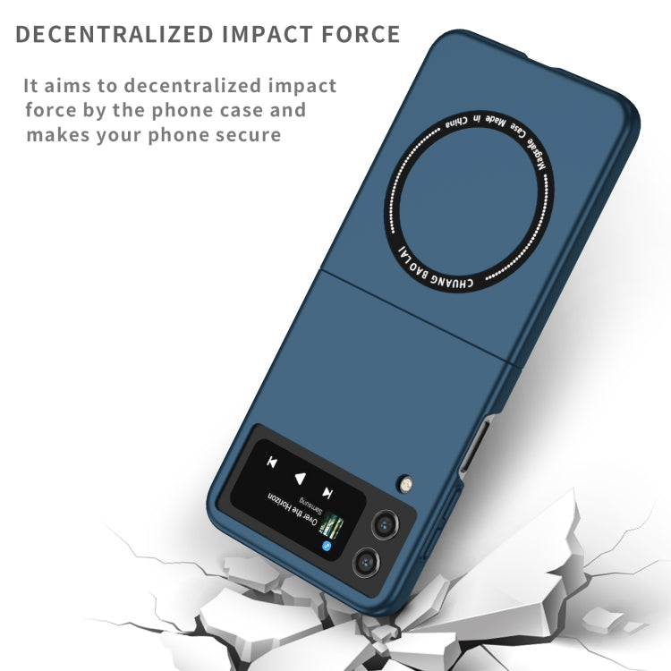 For Samsung Galaxy Z Flip4 Magsafe Magnetic Folding PC Phone Case(Blue) - free shipping - PMC TechLife - Order now!
