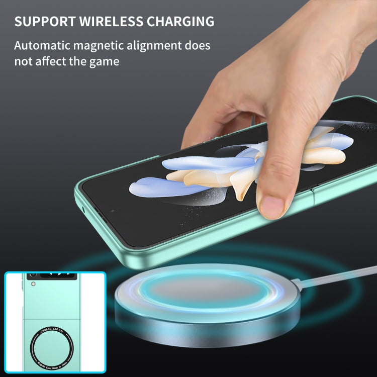 For Samsung Galaxy Z Flip4 Magsafe Magnetic Folding PC Phone Case(Light Blue) - Galaxy Z Flip4 5G Cases by PMC TechLife | Online Shopping South Africa | PMC TechLife