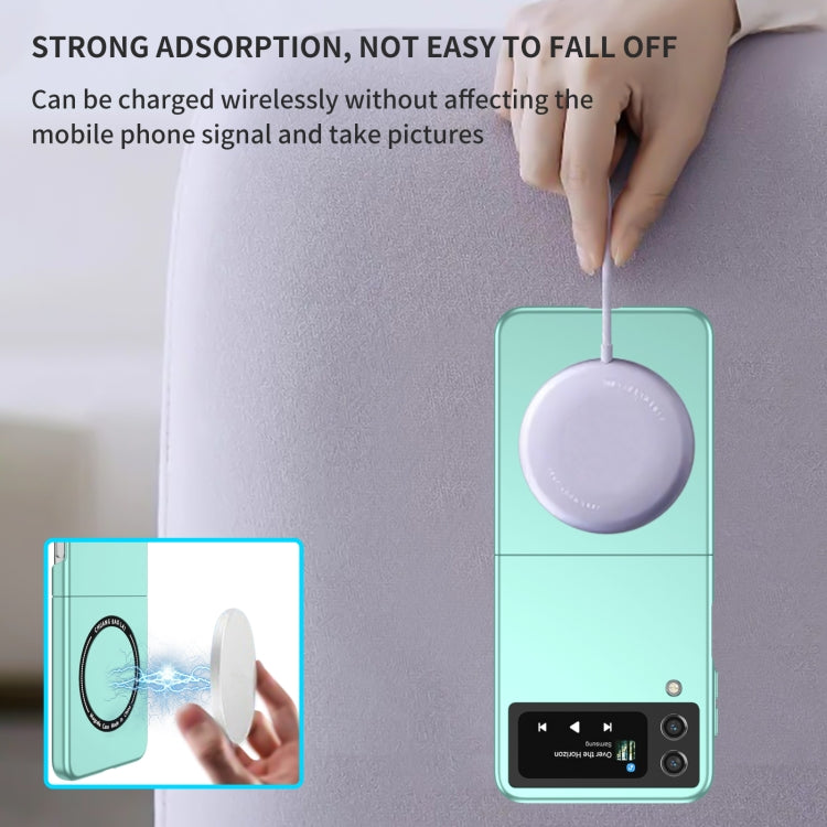 For Samsung Galaxy Z Flip4 Magsafe Magnetic Folding PC Phone Case(Light Blue) - Galaxy Z Flip4 5G Cases by PMC TechLife | Online Shopping South Africa | PMC TechLife