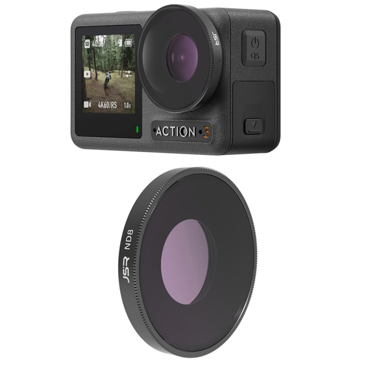 JSR LS ND8 Lens Filter For DJI Osmo Action 3 - Lens Filter by PMC TechLife | Online Shopping South Africa | PMC TechLife | Buy Now Pay Later Mobicred
