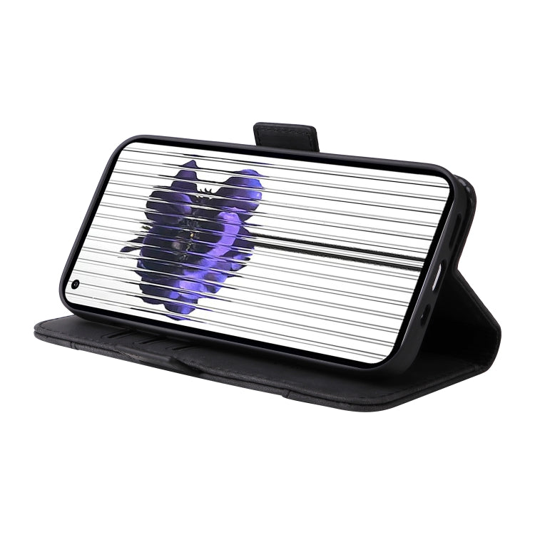 For Nothing Phone 1 BETOPNICE Dual-side Buckle Leather Phone Case(Black) - Nothing Cases by BETOPNICE | Online Shopping South Africa | PMC Jewellery | Buy Now Pay Later Mobicred