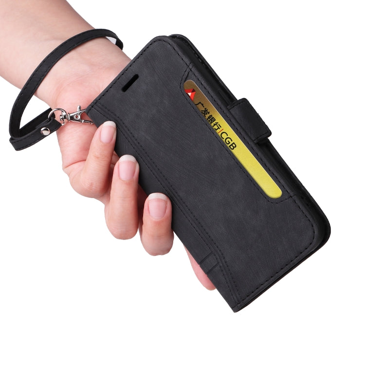 For Nothing Phone 1 BETOPNICE Dual-side Buckle Leather Phone Case(Black) - Nothing Cases by BETOPNICE | Online Shopping South Africa | PMC Jewellery | Buy Now Pay Later Mobicred