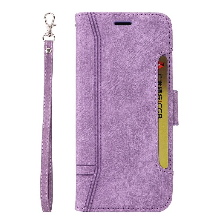For Nothing Phone 1 BETOPNICE Dual-side Buckle Leather Phone Case(Purple) - Nothing Cases by BETOPNICE | Online Shopping South Africa | PMC Jewellery | Buy Now Pay Later Mobicred