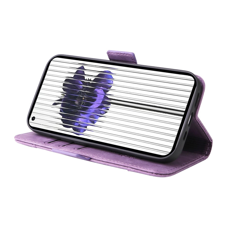 For Nothing Phone 1 BETOPNICE Dual-side Buckle Leather Phone Case(Purple) - Nothing Cases by BETOPNICE | Online Shopping South Africa | PMC Jewellery | Buy Now Pay Later Mobicred