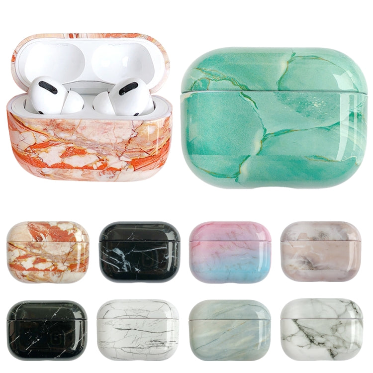 For AirPods Pro 2 Marble Pattern Wireless Earphone Protective Case(Black White) - For AirPods Pro 2 by PMC Jewellery | Online Shopping South Africa | PMC Jewellery | Buy Now Pay Later Mobicred