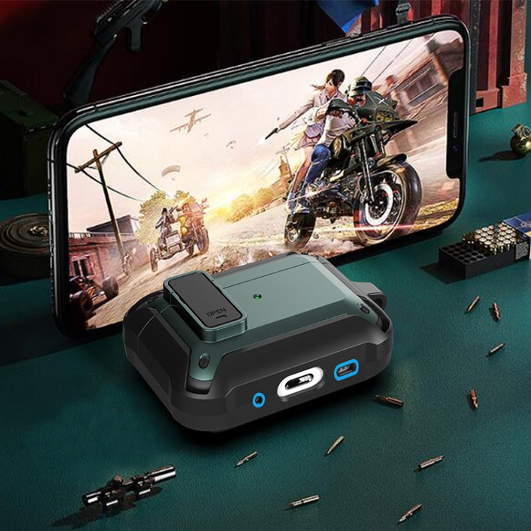 For AirPods Pro 2 Wireless Earphones Shockproof Bumblebee Silicone Protective Case(Black Blue) - For AirPods Pro 2 by PMC Jewellery | Online Shopping South Africa | PMC Jewellery | Buy Now Pay Later Mobicred