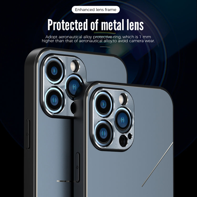 For iPhone 14 Plus R-JUST RJ52 3-Line Style Metal TPU Shockproof Phone Case(Silver) - iPhone 14 Plus Cases by R-JUST | Online Shopping South Africa | PMC TechLife | Buy Now Pay Later Mobicred