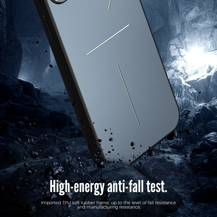 For iPhone 14 Pro R-JUST RJ52 3-Line Style Metal TPU Shockproof Phone Case(Purple) - iPhone 14 Pro Cases by R-JUST | Online Shopping South Africa | PMC TechLife | Buy Now Pay Later Mobicred