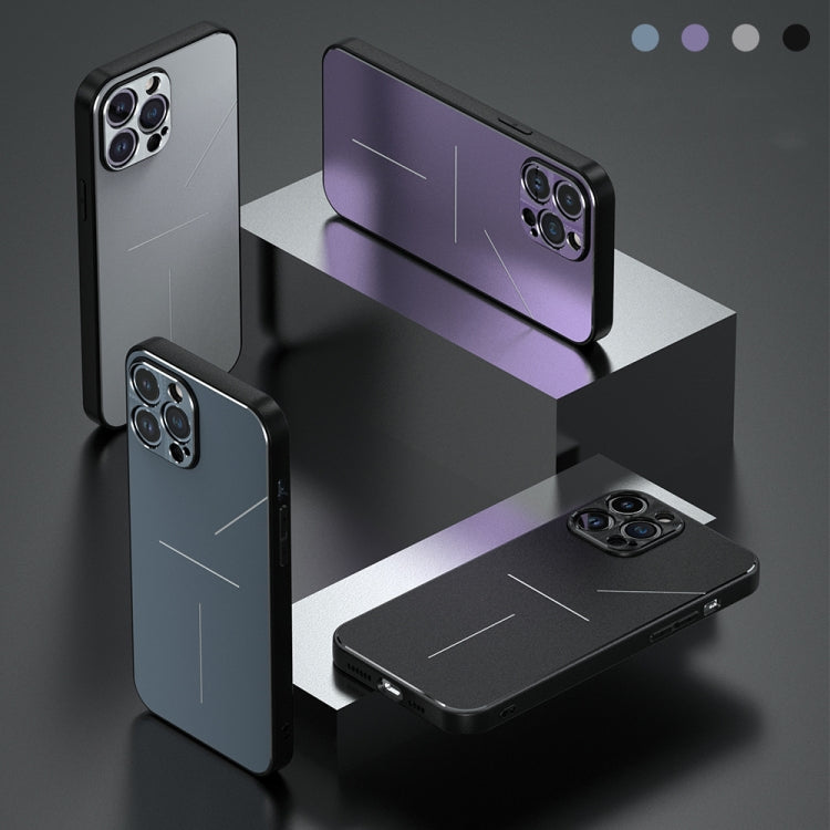 For iPhone 14 Pro Max R-JUST RJ52 3-Line Style Metal TPU Shockproof Phone Case(Black) - iPhone 14 Pro Max Cases by R-JUST | Online Shopping South Africa | PMC TechLife | Buy Now Pay Later Mobicred