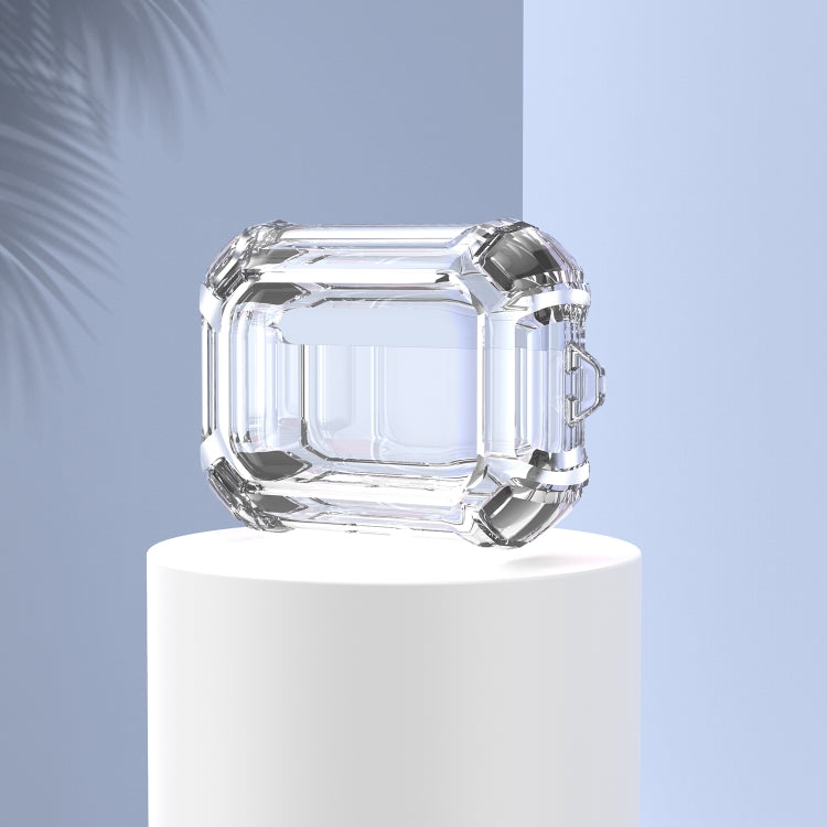 For AirPods Pro 2 Dual-color PC Shockproof Earphone Case with Hook(Black) - For AirPods Pro 2 by PMC Jewellery | Online Shopping South Africa | PMC Jewellery | Buy Now Pay Later Mobicred