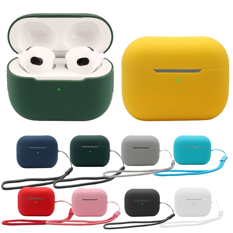 For AirPods Pro 2 2.0mm Solid Color Silicone Protective Cover(Grey) - For AirPods Pro 2 by PMC Jewellery | Online Shopping South Africa | PMC Jewellery | Buy Now Pay Later Mobicred