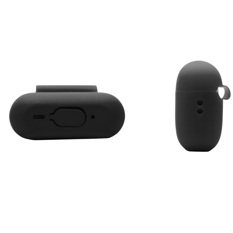 For AirPods Pro 2 2.0mm Solid Color Silicone Protective Cover(Black) - For AirPods Pro 2 by PMC Jewellery | Online Shopping South Africa | PMC Jewellery | Buy Now Pay Later Mobicred