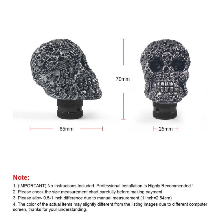 Car Skull Manual Shift Lever Gear Head(Black) - free shipping - PMC TechLife - Order now!