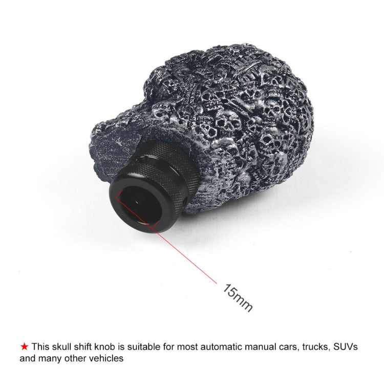 Car Skull Manual Shift Lever Gear Head(Black) - free shipping - PMC TechLife - Order now!