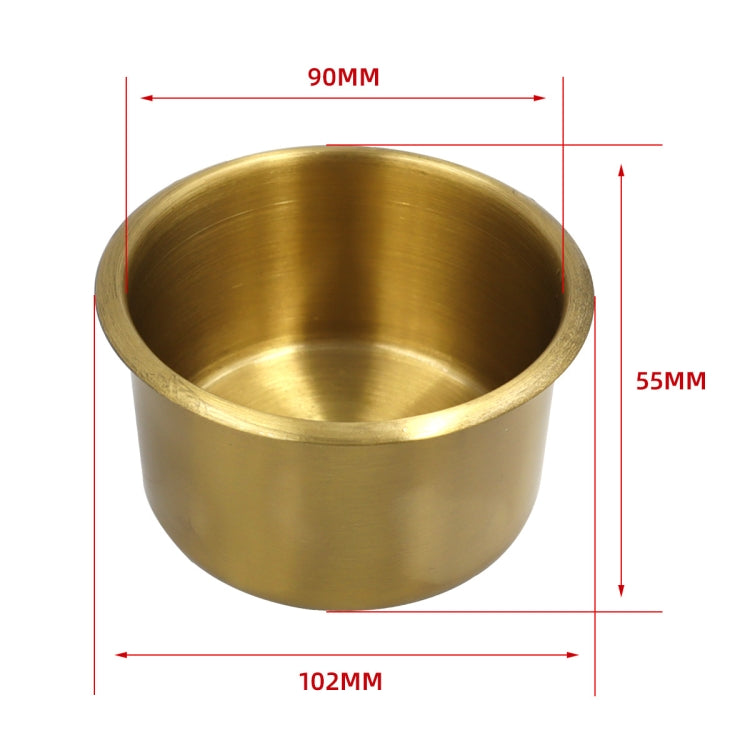 Functional Sofa RV Cup Holder Car Embedded Brass Cup Holder, Style:9x5.5cm - Car Drink Holders by PMC Jewellery | Online Shopping South Africa | PMC Jewellery | Buy Now Pay Later Mobicred