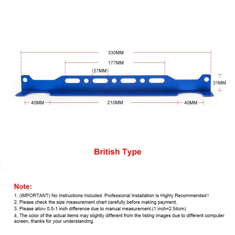 British 330mm Car Engine Oil Cooler Mounting Bracket Kit(Silver) - Engine Fittings by PMC TechLife | Online Shopping South Africa | PMC TechLife | Buy Now Pay Later Mobicred