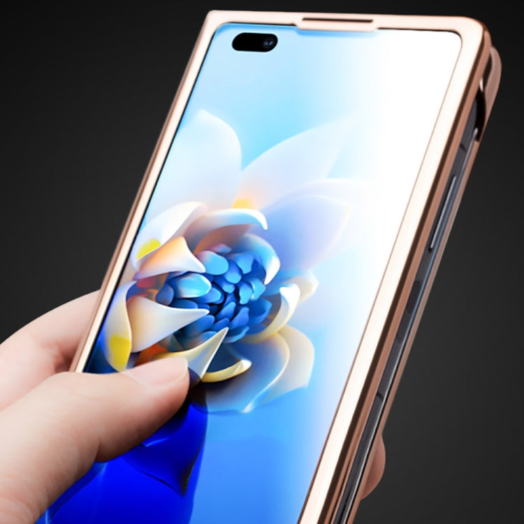 For Huawei Mate X2 QIALINO 2 in 1 Crocodile Pattern Genuine Leather + PC Phone Case(Black) - free shipping - PMC TechLife - Order now!