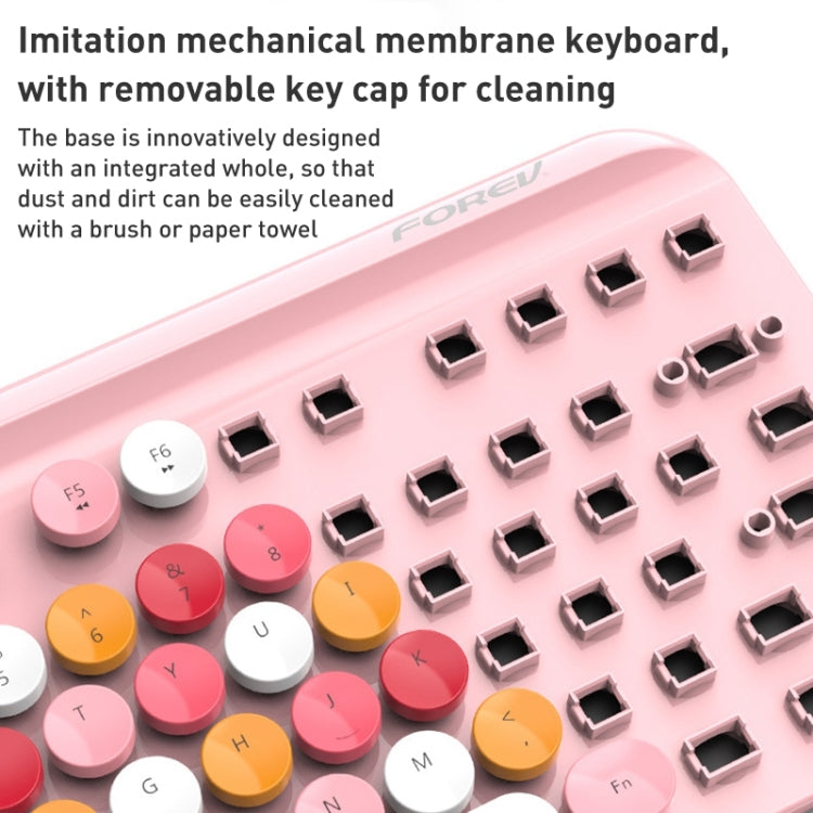 FOREV FFVWI9 Mixed Color Portable 2.4G Wireless Keyboard Mouse Set(Red) - Wireless Keyboard by PMC Jewellery | Online Shopping South Africa | PMC Jewellery | Buy Now Pay Later Mobicred
